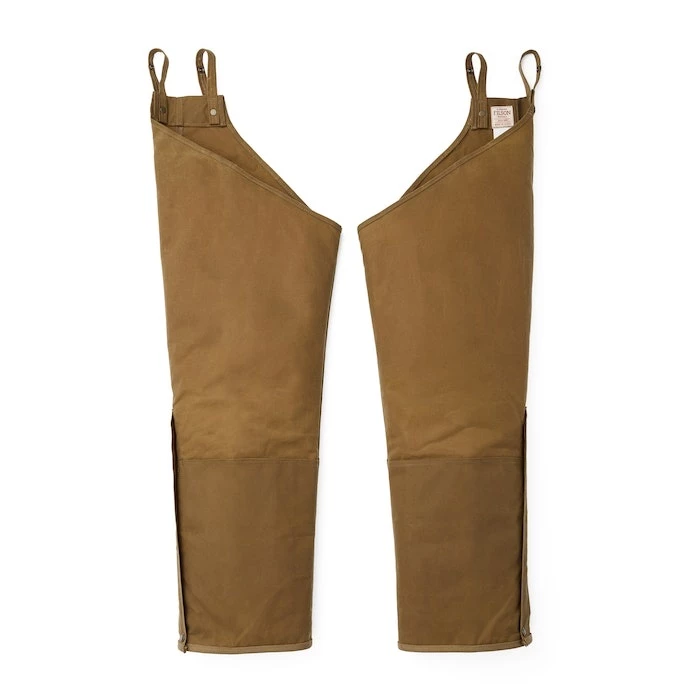 Filson Men's Husky Double Tin Cloth Chaps With Zipper 3 Filson Men's Husky Double Tin Cloth Chaps With Zipper