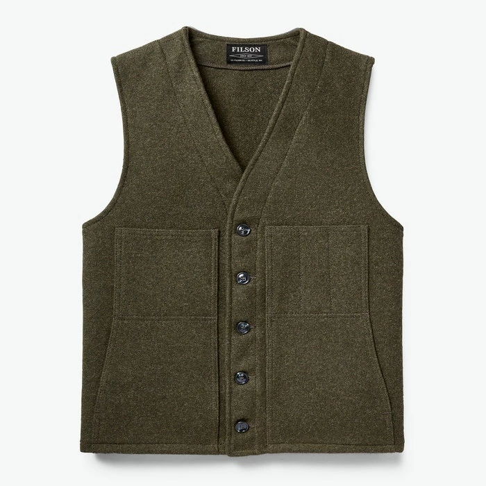 Filson Men's Mackinaw Wool Vest 3 Filson Men's Mackinaw Wool Vest