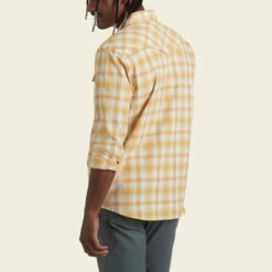 Howler Bros. M's H Bar B Tech Longsleeve : Leon Plaid -Clothing Sales Shop howler bros ms h bar b tech longsleeve leon plaid 4
