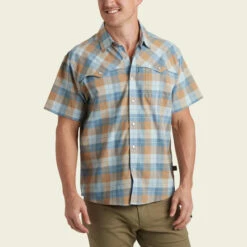 Howler Bros. M's Open Country Tech Shirt : Gates Plaid -Clothing Sales Shop howler bros ms open country tech shirt gates plaid 1