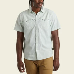 Howler Bros. M's Open Country Tech Shirt : Pecos Stripe -Clothing Sales Shop howler bros ms open country tech shirt pecos strip 1