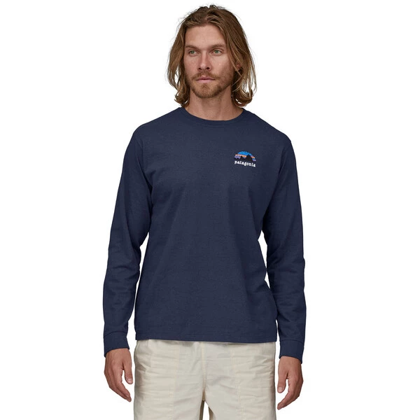 Patagonia Men's Long-Sleeved Skyline Stencil Responsibili-Tee 4 Patagonia Men's Long-Sleeved Skyline Stencil Responsibili-Tee - Image 2
