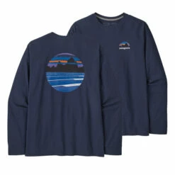 Patagonia Men's Long-Sleeved Skyline Stencil Responsibili-Tee