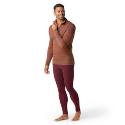 Smartwool Men's Classic Thermal Merino Base Layer Pattern 1/4 Zip -Clothing Sales Shop smartwool mens classic thermal merino base layer p 2